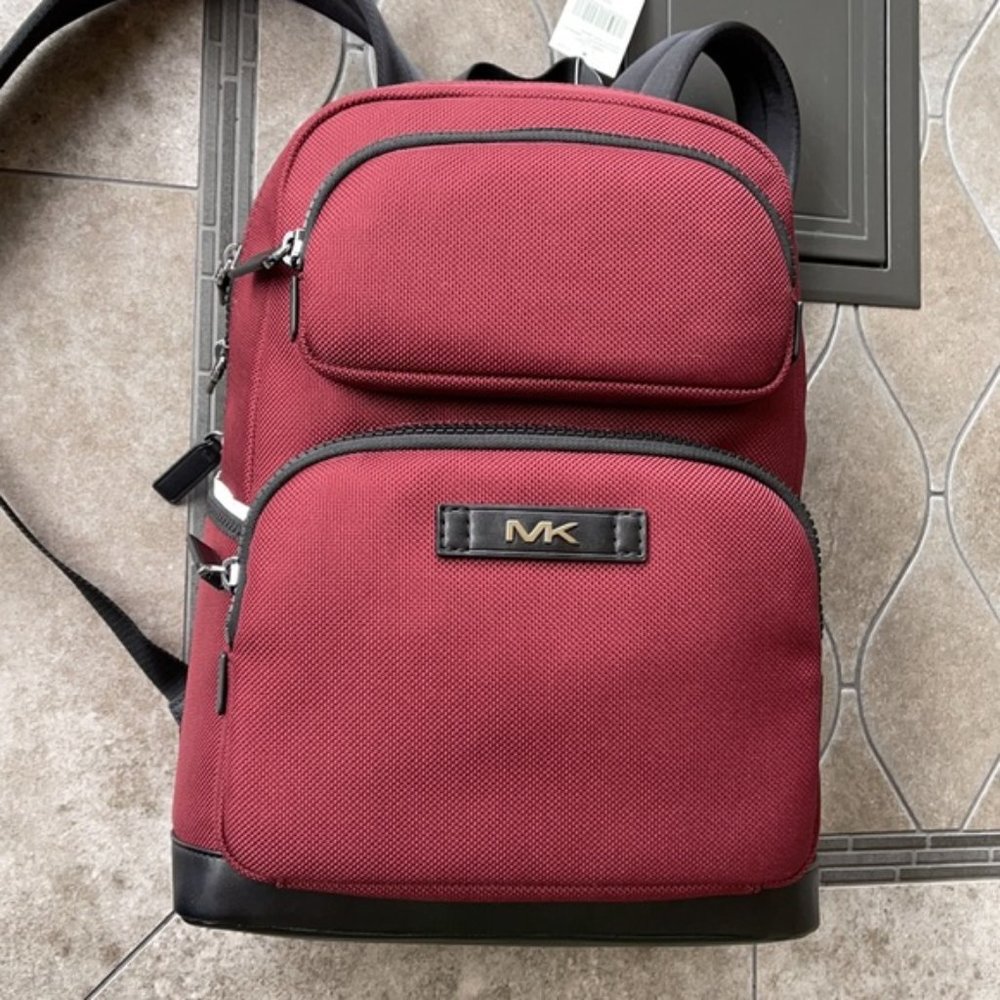 Michael Kors Kent Sport Utility Backpack Merlot - Picture 1 of 16